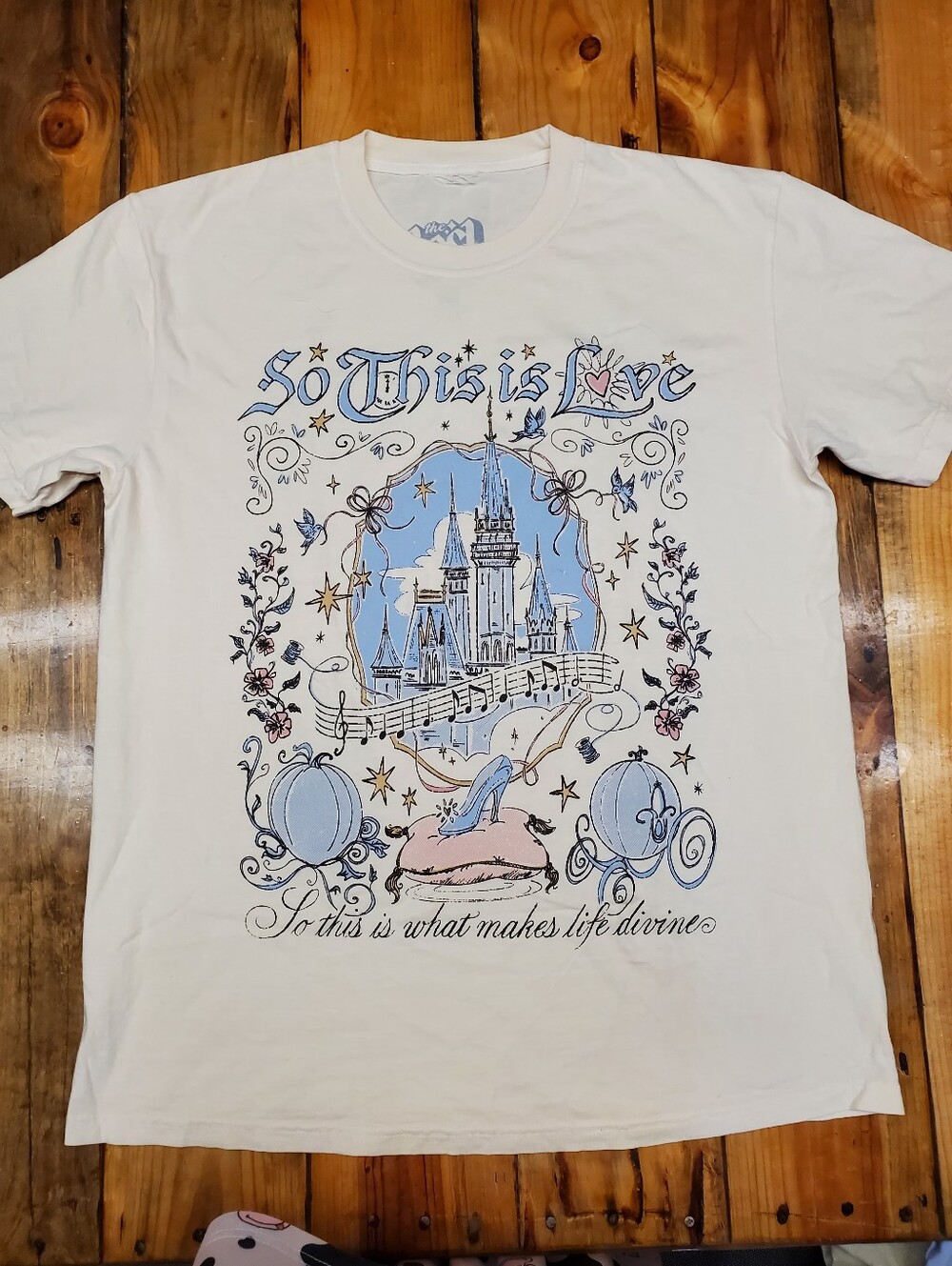 The Lost Bros So This Is Love Cinderella Graphic Tee Size Large Disney Princess